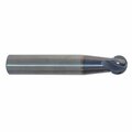 Sowa High Performance Cutting Tools 18 Dia x 18 Shank 2Flute Long Length Spherical Ball End Typhoon Red Series Carbide End Mill 153120